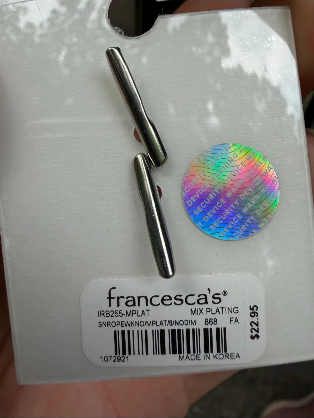 Francesca's Collections Two-Tone Twisted Ring - Silver & Gold